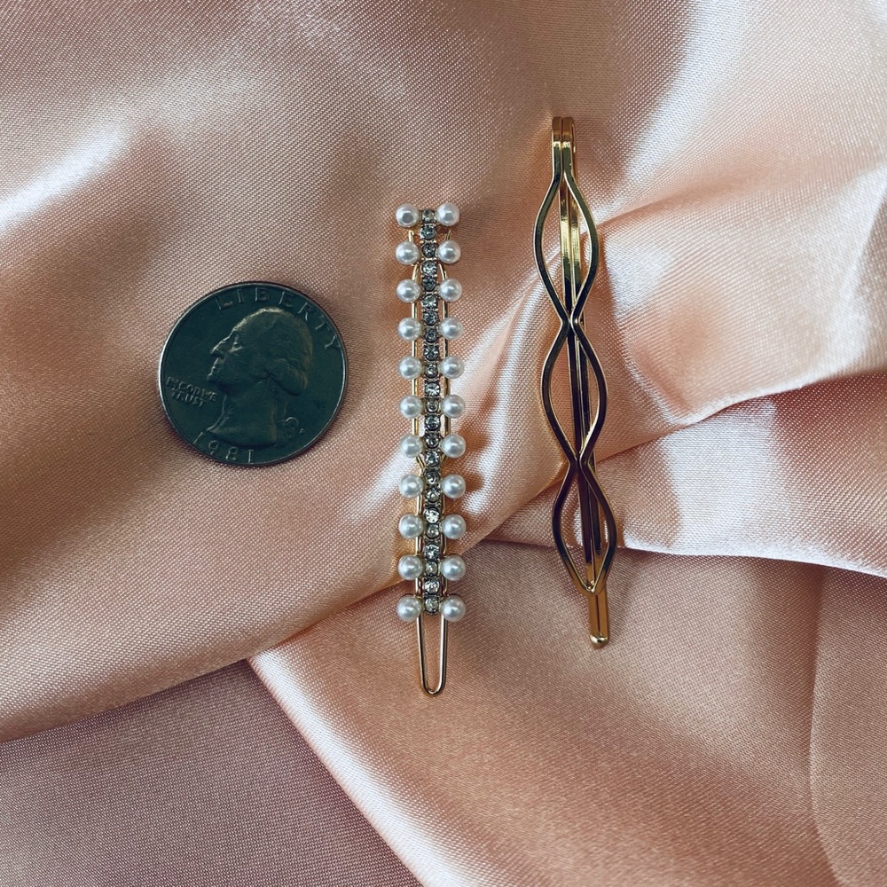 💕💕Last one Faux Pearl Wire Hair Clip Hair pins - Picture 4 of 10